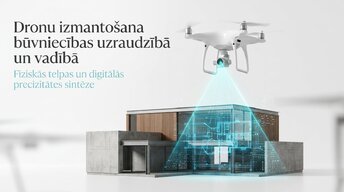 Презентация 'Dronu izmantošana būvniecības uzraudzībā un vadībā', 1.
