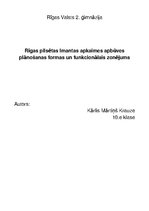 Конспект 'Rīgas pilsētas Imantas apkaimes apbūves plānošanas formas', 1.