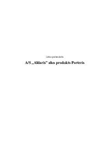 Отчёт по практике 'AS "Aldaris" alus produkts "Porteris"', 1.