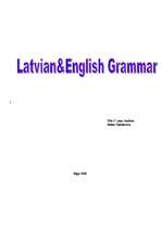Реферат 'Comparing of the Latvian and English Grammar', 8.