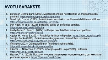 Презентация 'Kāpēc patērētāji pērk mazāk ekonomiskās nenoteiktības apstākļos?', 15.