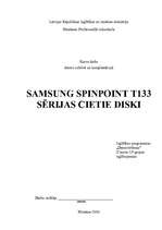 Реферат 'Samsung Spinpoint T133 sērijas cietie diski', 1.