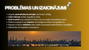 Презентация 'Kravas apdrošināšanas izmaksu un risku ietekme', 10.