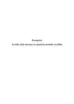 Конспект 'Sociālo tīklu ietekme uz jauniešu mentālo veselību', 1.