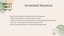 Презентация 'Anemija grūtniecības laikā', 13.