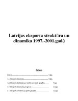 Реферат 'Latvijas eksporta struktūra un dinamika no 1997. līdz 2001.gadam', 1.