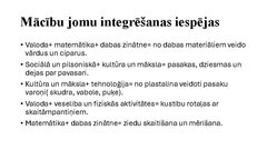Презентация 'Integrēta mācību satura plānošana tematam (1 mēnesis)', 17.