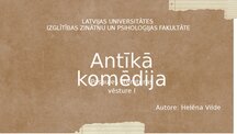 Презентация 'Antīkā komēdija', 1.