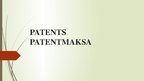 Презентация 'Patents, patentmaksa', 1.