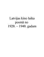 Реферат 'Kino Latvijā laika posmā no 1920. - 1940.gadam', 5.
