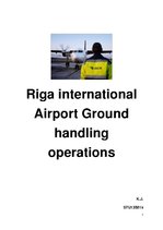 Реферат 'Riga International Airport. Ground Handling Operations', 1.