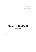 Реферат 'Sandro Botičelli', 1.