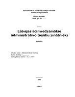 Реферат 'Latvijas redzamākie administratīvo tiesību zinātnieki', 1.