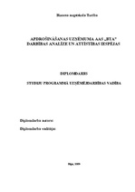 Дипломная 'Apdrošināšanas uzņēmuma AAS "BTA" darbības analīze un attīstības iespējas', 1.
