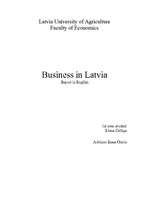Реферат 'Business in Latvia', 1.