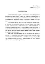 Эссе 'The beauty of writing', 1.
