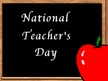 Презентация 'Nacional Teacher's Day', 1.