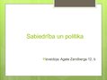Презентация 'Sabiedrība un politika', 1.