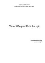 Реферат 'Minoritāšu problēma Latvijā', 1.