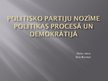 Презентация 'Politisko partiju nozīme politikā', 1.