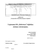 Отчёт по практике 'Uzņēmuma SIA "Baltrotors" loģistikas sistēmas raksturojums', 1.