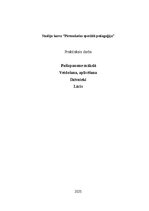 Образец документа 'Studiju kurss “Pirmsskolas speciālā pedagoģija” Praktiskais darbs
Pašizpausme m', 1.