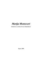 Реферат 'Marija Montesori', 1.