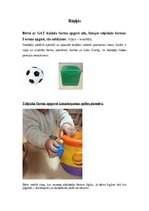 Образец документа 'Matemātisko priekšstatu attīstīšana pirmsskolā bērniem ar GAT
Ģeometrisko formu', 2.