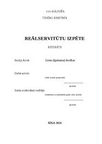 Реферат 'Reālservitūtu izpēte', 1.