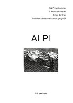 Реферат 'Alpi. Zinātniski pētniecisks darbs ģeogrāfijā', 1.