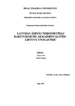 Реферат 'Latvijas ārējās tirdzniecības raksturojums ar Lietuvu un Igauniju', 1.