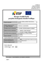 Образец документа 'Eiropas Sociālā fonda projekta iesniegums', 1.