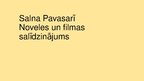 Презентация '"Salna pavasarī" - noveles un filmas salīdzinājums', 1.
