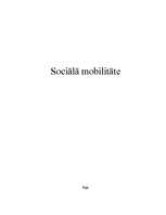 Реферат 'Sociālā mobilitāte', 1.