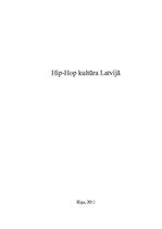 Реферат 'Hip-hop kultūra Latvijā', 1.