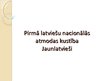 Презентация 'Pirmā latviešu nacionālās atmodas kustība', 1.