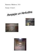 Эссе 'Pompejas un Herkulāna', 1.