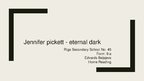 Презентация 'Jennifer Pickett "Eternal Dark"', 1.