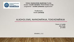 Презентация 'Alkoholisms, narkomānija, toksikomānija', 1.