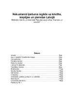 Реферат 'Nekustamā īpašuma iegāde kredītā, iespējas un pieredze Latvijā', 1.