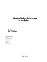 Образец документа 'Ekspluatācijas lietošanas instrukcija', 1.