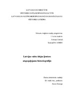 Реферат 'Latvijas valsts idejas ģenēzes atspoguļojums historiogrāfijā', 1.
