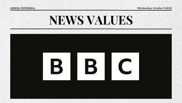 Презентация 'News Values in a BBC article', 1.
