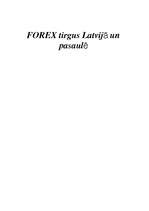 Реферат 'Forex tirgus Latvijā un pasaulē', 1.