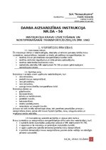 Образец документа 'Darba aizsardzības instrukcija kravu izvietošanai un nostiprināšanai transportlī', 1.