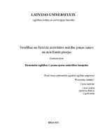 Конспект 'Pirmsskolas izglītības 3. posma sporta nodarbības konspekts', 1.