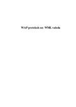 Реферат 'WAP protokols un WML valoda', 1.