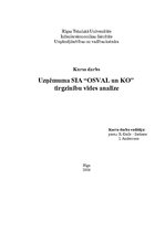 Реферат 'Uzņēmuma SIA "OSVAL un KO" tirgzinību vides analīze', 1.