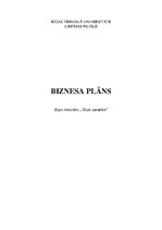 Бизнес план 'Biznesa plāns restorānam', 1.