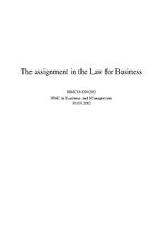 Реферат 'Law for Business', 1.